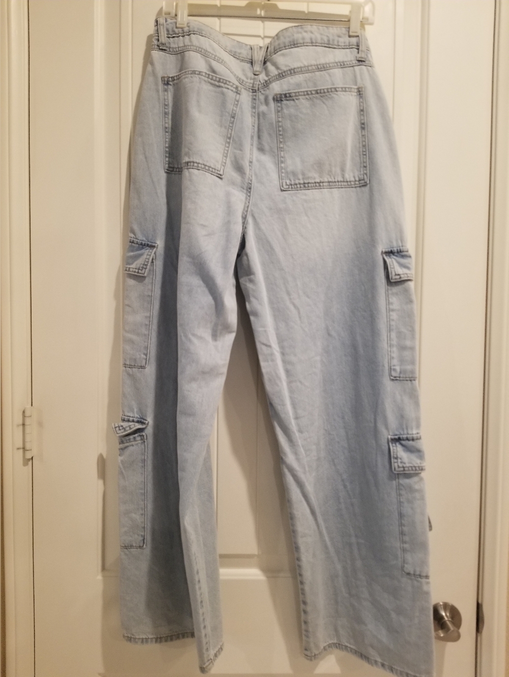 Wide Leg Blue Jeans - Picture 3 of 4